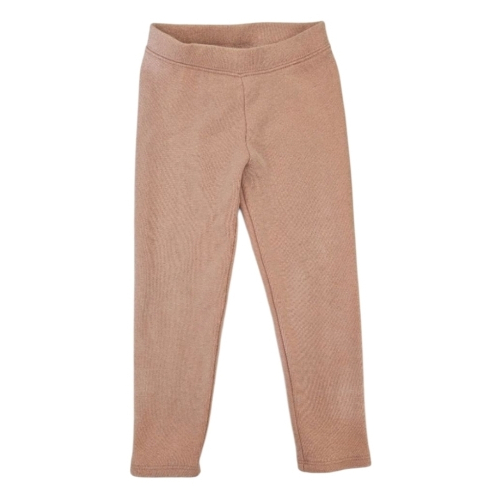 Baby Gap Toddler Girl Light Pink Fleece Lined Leggings, Size 4T